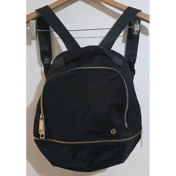 NEW LULULEMON City Adventurer Backpack Black/Rose Gold Purse Bag - Picture 1 of 8